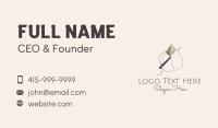 Leaf Stitch Needle Business Card Image Preview