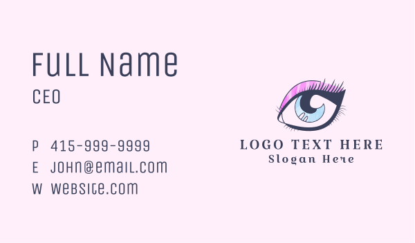 Beauty Eyeshadow Eye  Business Card Design Image Preview