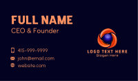 Cyber Globe Application Business Card Image Preview