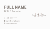 Feminine Script Letter Business Card Image Preview