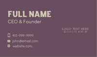 Luxury Marketing Wordmark Business Card Image Preview