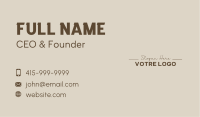 Apparel Business Wordmark Business Card Image Preview