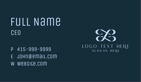 Classic Boutique Letter L Business Card Design Image Preview