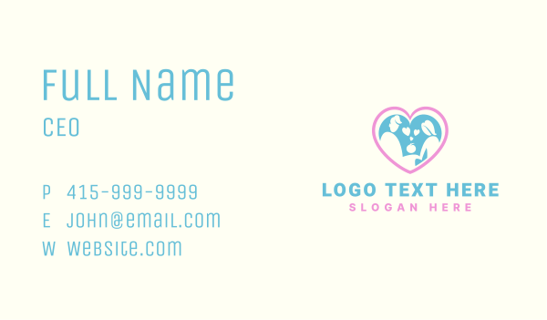 Parenting Heart Foundation Business Card Design Image Preview