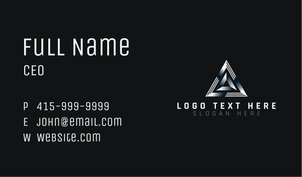 Business Pyramid Company Business Card Design Image Preview
