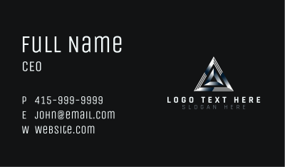 Business Pyramid Company Business Card Image Preview