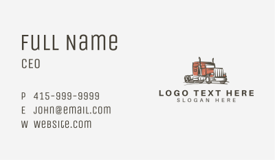 Freight Cargo Express Business Card Image Preview