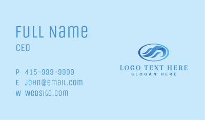 Creative Wave Agency Business Card Image Preview