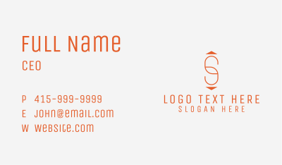 Company Letter S Business Card Image Preview
