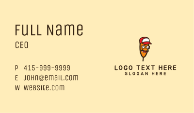 Corn Dog Mascot Business Card Image Preview