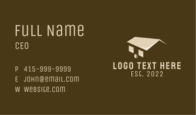 House Roofing Contractor  Business Card Image Preview