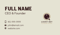 Coffee Letter Q Business Business Card Image Preview