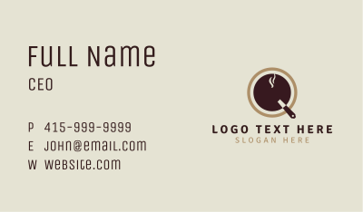 Coffee Letter Q Business Business Card Image Preview