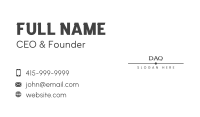 Generic Professional Wordmark Business Card Image Preview