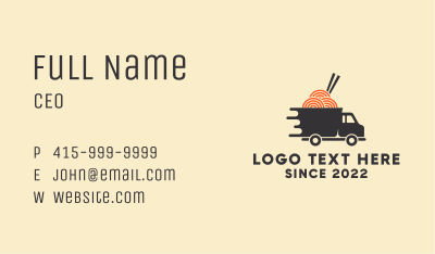 Ramen Food Truck Business Card Image Preview