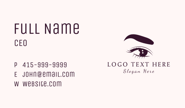 Eye Beauty Lashes Business Card Design Image Preview