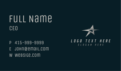 Star Swoosh Entertainment Business Card Image Preview