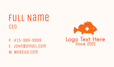 Pet Fish Clinic  Business Card