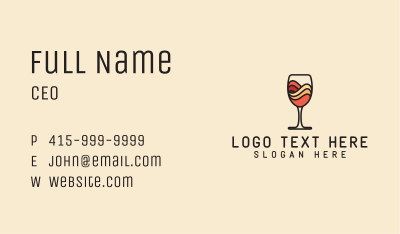 Abstract Mountain Liquor Business Card Image Preview