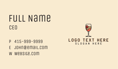 Abstract Mountain Liquor Business Card Image Preview