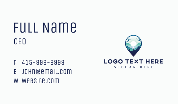 Location Pin Travel Business Card Design Image Preview