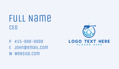 Circle Water House Business Card Image Preview