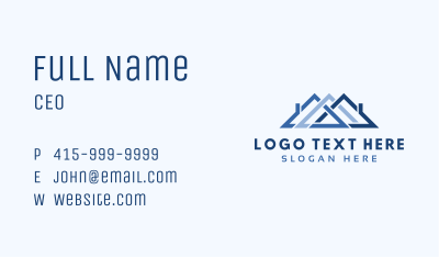 House Village Roofer Business Card Image Preview