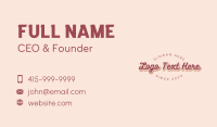 Retro Store Wordmark Business Card Image Preview