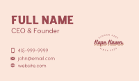 Retro Store Wordmark Business Card Image Preview
