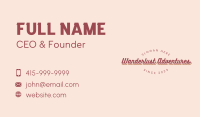 Retro Store Wordmark Business Card Image Preview