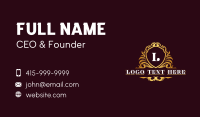 Luxury Ornamental Shield Business Card Preview