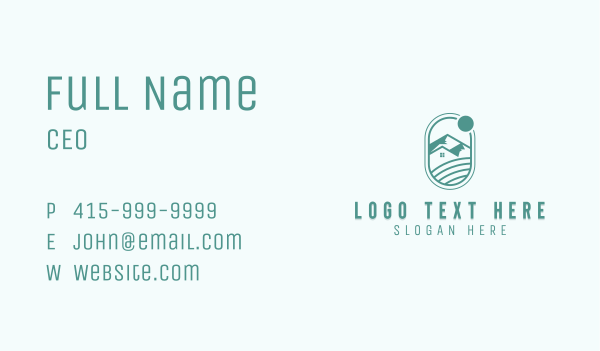 Nature Mountain Travel Business Card Design Image Preview