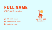 Baby Giraffe Business Card Image Preview