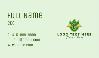 Winged Serpent Emblem  Business Card Image Preview