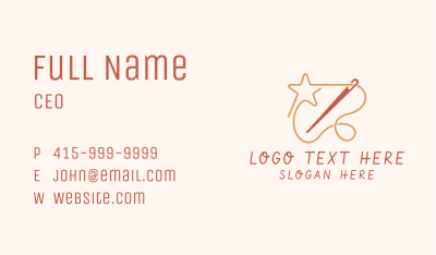 Star Needlecraft  Business Card Image Preview