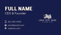 USA American Flag Business Card Design