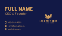 Golden Fancy Gargoyle Business Card Preview