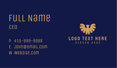 Golden Fancy Gargoyle Business Card Image Preview