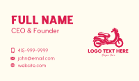 Red Motorcycle Business Card Image Preview