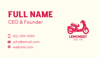 Red Motorcycle Business Card Image Preview