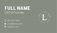 Premium Stylist Lettermark Business Card Image Preview