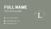 Premium Stylist Lettermark Business Card Preview