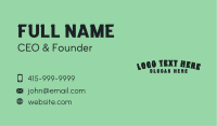Rodeo Fashion Wordmark Business Card Image Preview