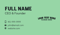 Rodeo Fashion Wordmark Business Card Preview