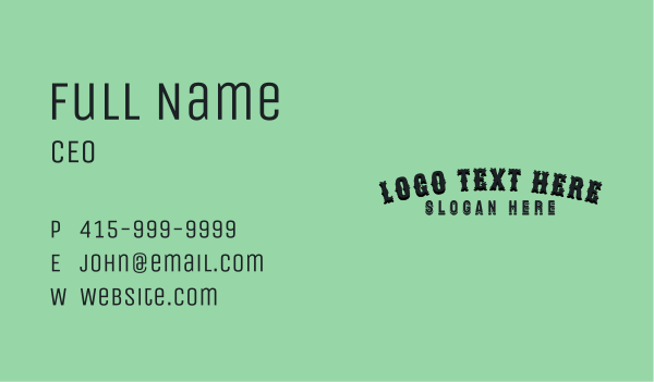 Rodeo Fashion Wordmark Business Card Design Image Preview