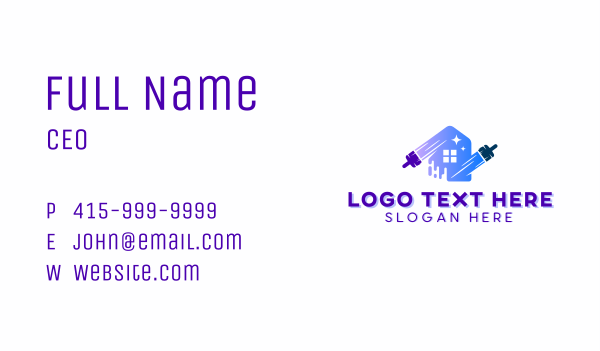 Home Painting Paint Brush Business Card Design Image Preview