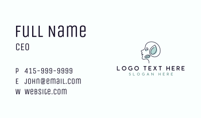Leaf Eco Mental Health Business Card Image Preview