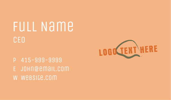 Grainy Hipster Wordmark Business Card Design Image Preview