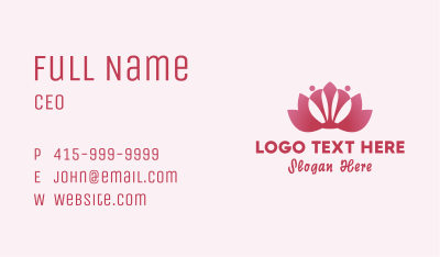 Lotus Flower Wellness Yoga  Business Card Image Preview