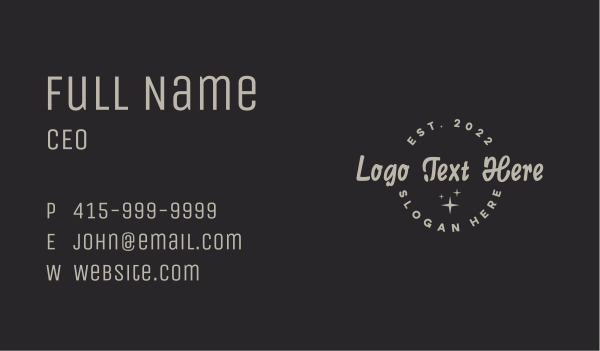 Street Art Clothing Wordmark Business Card Design Image Preview
